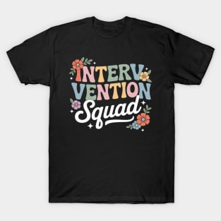 RTI Team Squad Intervention Teacher Back to School Team T-Shirt